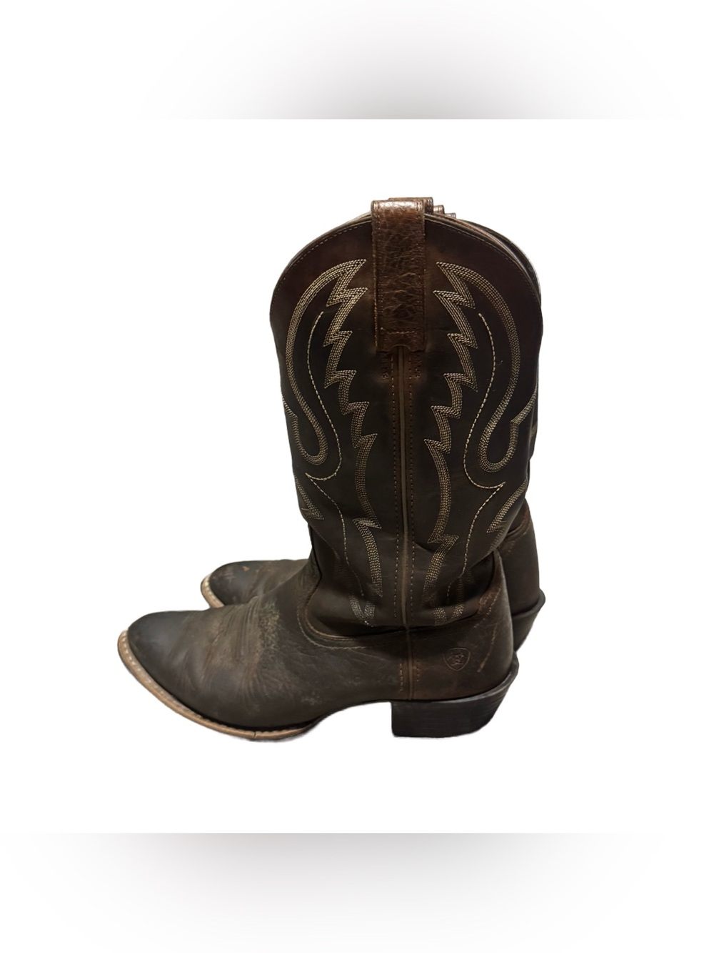 Ariat Men's Sport R Toe Western Boot Men's 10 D Brown Leather Cowboy Workwear - Picture 6 of 6